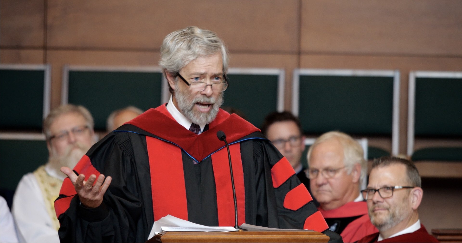 Gordon T. Smith preaching