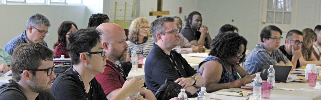 Students sitting in lecture, June 2014