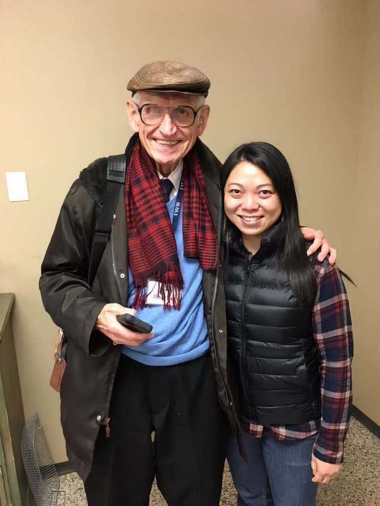 Dr. Jerry Borchert with award recipient Grace Siu