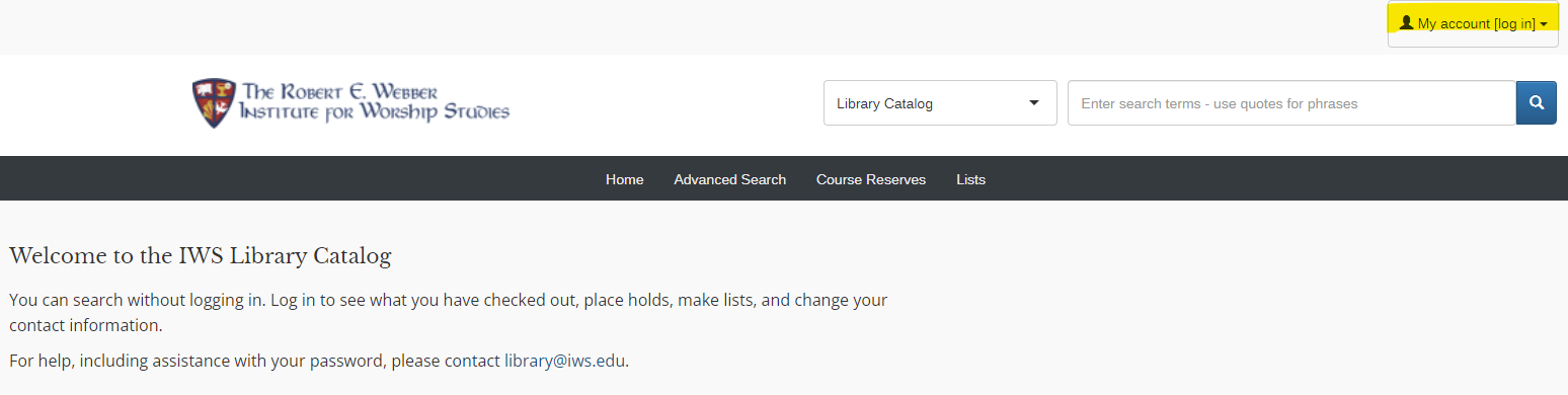 Library Tutorials and Help - The Institute For Worship Studies